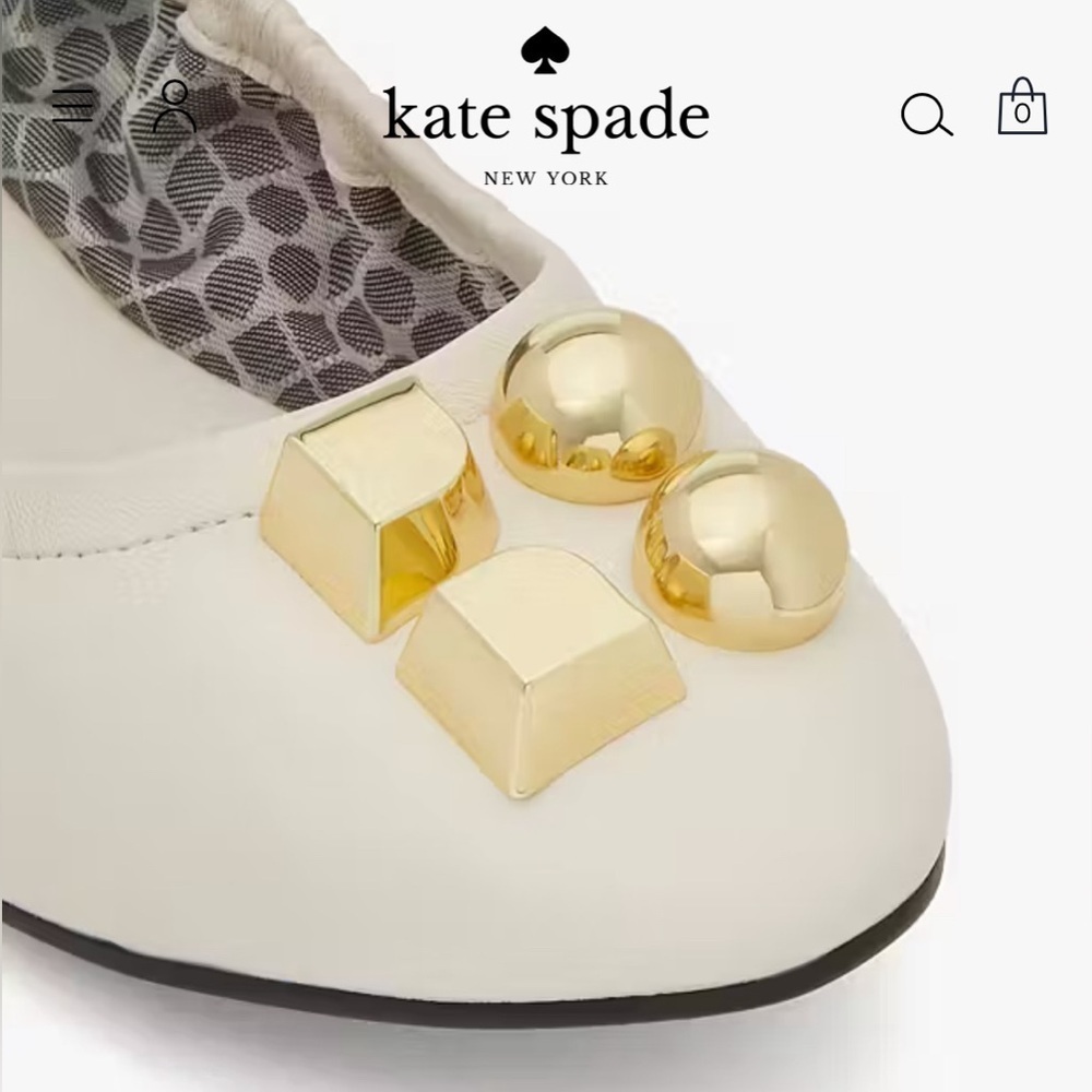 LIKE NEW Kate Spade Noel Ballet Flat - Picture 2 of 10